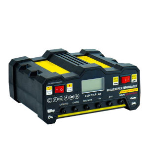 【Local delivery】12V 24V Car Battery Chargers Intelligent Pulse Repair Battery Charger Automatic Smart Car Battery Charger for Car Truck