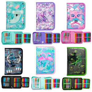 Smiggle Australia Large Capacity Art Supplies Pencil Case School Stationery Kit Gift for Primary And Middle School Students