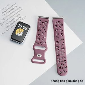 Dây Đeo Silicon Hình Chân Chó Có Thể Điều Chỉnh Dành Cho Samsung Galaxy Fit 3 Phụ Kiện Đồng Hồ Thông Minh Thể Thao Tương Thích Với Galaxy Fit 3