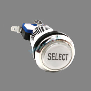 33mm Chrome Push Button12v 5v Led Illuminated Coin Select PAUSE EXIT START Switch Arcade Stick Game Claw Machine USB Board Diy