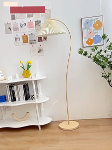 DECOR NHÀ NHỎ - D020 Đèn sàn cao dáng cong  decor phòng ngủ phòng khách. Đèn cây đứng Vintage decor