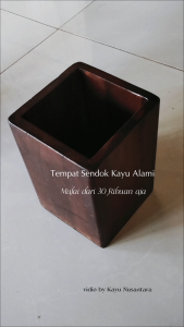 Kotak Sendok Kayu Handmade – Tempat Sendok Garpu Estetik & Tahan Lama