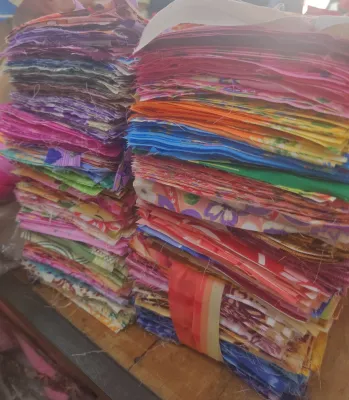 100sheets Assorted Cotton Fabric Patchwork DIY Sewing Quilting/Floor Mat/Door Mat etc 15cm x 15cm