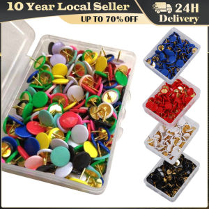 100pcs Push Pins Round Head Thumbtacks Decorative Colored Thumb Tacks for Office School Supplies