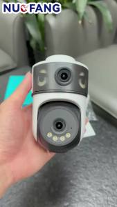 4K Dual-Lens Dual-Screen 10MP Security Camera PTZ Outdoor WiFi IP Cam with AI Auto Tracking Audio Video CCTV Surveillance O-Kam
