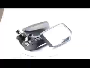 Adjustable 360° Universal Motorcycle Mirrors Set Anti-Glare Foldable Alloy Side View Mirrors for Honda/Yamaha/Kawasaki - Blue Lens