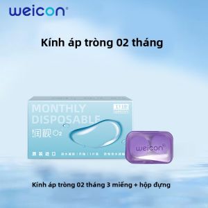 weicon | Ống Kính>Contact Dùng Một Tháng Chống Tia UV Mỏng Thoáng Khí 3 Cái