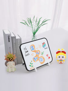 Tiny Whiteboard Erasable Desktop Small Blackboard Magnetic Note Board Writing Board Magnetic Message Board Memo Notice Board For Home Kids Portable Mini Handheld Stand Hanging Desk Handwriting Board