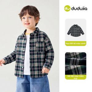 DUDUJIA | Áo Sơ Mi Cho Bé Trai Và Bé Gái Mặc Mùa Thu