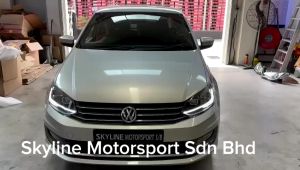 Volkswagen Polo Vento Head Lamp Projector DRL Led 2010 2019 2022 Style