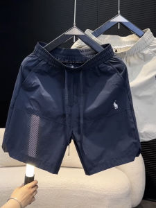 Quần Short Nam Mùa Hè 2025 Nhanh Khô Thoáng Khí Năm Điểm Quần Dài Thường Ngày Thêu Quần Đi Biển Quần Dài Thẳng Cạp Vừa