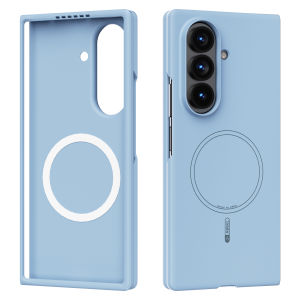 szhaiyu | For Samsung Galaxy Z Fold 8Ultra Z Fold 8 7 6 5 Phone Case Hand Feel Liquid Silicone for Magsafe Wireless Charging Protect Cover