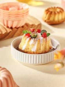 Khuôn Bánh Silicon Cấp Thực Phẩm Chịu Nhiệt Độ Cao Hình Tròn Khuôn Bánh Hấp Em Bé Muffin Cup Khuôn Hình Ngôi Sao