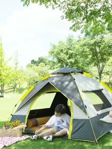 TOSEEK Waterproof automatic tent 3-4-6 people outdoor indoor camping canvas waterproof moistureproof waterproof outdoor camping tent