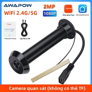 Camera Nhìn Trộm Awapow Tuya 1080P Mini Door Viewer Với Tính Năng Phát Hiện Chuyển Động Tầm Nhìn Ban Đêm Wifi 2.4G&5G Hệ Thống An Ninh Nhà Thông Minh Tự Động Ghi Hình