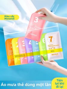 Aszune | Raincoat One-time Long Thicker Hooded Portable Raincoat for Children And Adults Full Body Rainproof Easy to Carry Rain Poncho