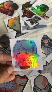 Stiker Hologram FRIEREN ukuran 7 cm