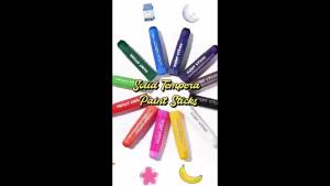 Macaron 12 Color Quick Drying Crayon with Soft and Stackable Color Coverage High 90 Second Drying Time