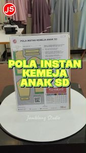 Pola Instan Seragam SD Kemeja atau Celana | Rotsa.Id