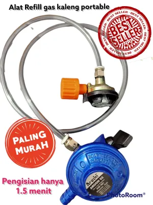 Alat refill isi ulang gas kaleng portable