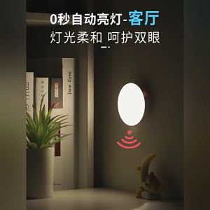 DOWELL MOTION SENSOR LED LIGHT ROUND RECHARGEABLE SENSOR GERAK SENSOR PERGERAKAN LAMPU LED