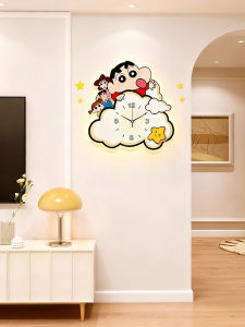 YIYUXUAN | Đồng Hồ Treo Tường Hình Bút Chì Shin-chan Đẹp Mắt
