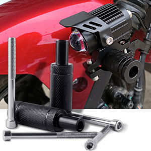 Motorcycle LED Headlight Fog Light Mounting Bracket Post Support Base M8 M6 Headlight Mounting Bracket