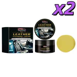 RAYHONG | Car Leather Cleaner Restorer Polish for Steering Wheel Seats Stain Removal Vehicle Interior Leather Plastic Refurbish Care Balm