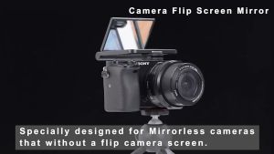 [Kingma] Camera Flip Screen Mirror for Selfie Vlogging and Live Streaming for Various Camera Models Ring Light Mirror Mirror Picture Frame - Lazada