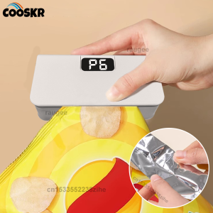 Mini Heat Bag Sealing Machine Plastic Bags Sealer Portable Food Packaging Bag Sealer USB Rechargeable Plastic Bag Thermal Sealer