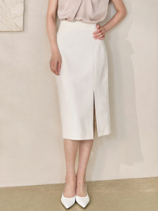 Roey s house | Elegant High Waist Slit Midi Skirt