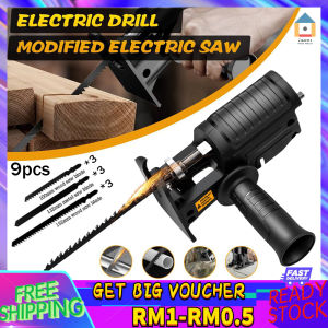 【Malaysia Spot Sale】Electric Drill Jig Saws Connector Woodwork Cutting Electric Drill ChainSaw Convert Curve Reciprocating Jig Saw Adapter