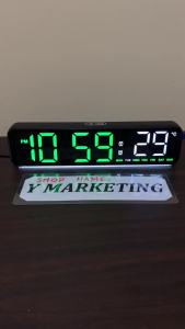 (2811) Upgraded Length Led Digital Alarm Clock Wall Hang Or Display Stand with Countdown Only