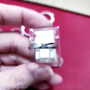 TERMURAH!!! CINCIN COUPLE CINCIN TUNANGAN/NIKAH CINCIN PERAK 925 LAPIS EMAS PUTIH / PERHIASAN CINCIN WANITA ATAU CINCIN PRIA SILVER 925
