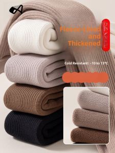 Miiow | Thickened Fleece Childrens Leggings Korean Style Girls Winter Socks Ultra-Thick Pantyhose Inner Wear Black Base Layer Tights