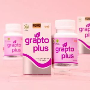 Grapto Plus Obat Wasir Luar Dalam Ambeien Susah BAB Benjolan Anus 30 Kapsul