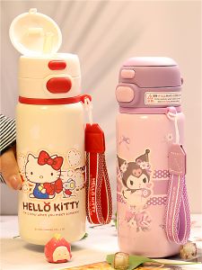 ถ้วยดื่มน้ำรักษาอุณหภูมิสำหรับเด็ก 2025 แบบใหม่ ถ้วยดื่มน้ำคู่พร้อมฝาปิด ทรงโค้ง ดีไซน์สัตว์และตัวอักษร เครื่องประดับที่ทนทาน