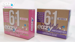 Eazy 6-in-1 Laundry Detergent Sheet 50s (Sakura/Lavender)