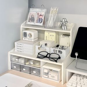 Desktop Organizer Drawer Style Office Supplies Storage Rack Pen Holder Decorative Pure Color Student Dormitory Decoration