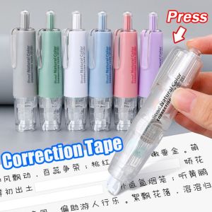 JIYAN2866 Press Type Correction Tape Pen Shape Replaceable Core Corrector Durable Colorful Altered Tools School Office