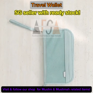 Multifunctional Anti-theft Travel Wallet with RFID Protection for Umrah & Hajj | Lightweight Nylon Boarding Pass Holder with Compartments | SG SELLER