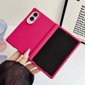 szhaiyu | Slim Skin Fell Hard Case for Samsung Galaxy Z Fold 8 Ultra 8 7 6 5 5G Matte Solid Color Hinge Protection Shockproof Phone Cover