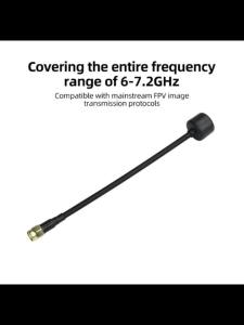 Aideepen | 6-7.2GHz RHCP Circular Polarized FPV Antenna 3dBi Gain SMA Male Connector Semi-Rigid Cable Model Aircraft Video Antenna