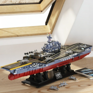 ZHE GAO BLOCKS | Chinese Military 003 Fujian Aircraft Carrier High Difficulty Building Blocks Toy