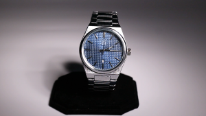 Epoque Blue Celeste Stainless Silver Integrated Bracelet