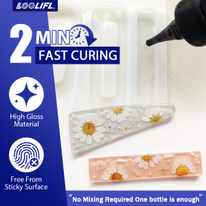 UV Resin Glue Transparent Epoxy Resin UV Glue Ultraviolet Curing Quick Drying Adhesive UV Lamp DIY Resin Jewelry Making Supplies