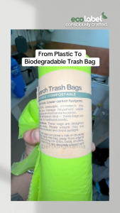 Eco-friendly Plant-based Biodegradable Cornstarch Trash Bags Compostable