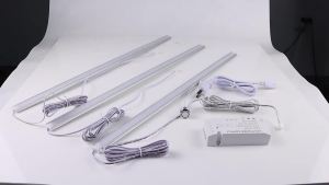 1-6Pcs Metal Touch Sensor Switch Dimmable LED Light Under Cabinet Aluminium Bar Lamp DIY Home Kitchen Counter Shelf Closet Decor
