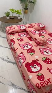 SPREI KARAKTER VIRAL MOTIF LOTSO UK 180x200 160x200 120x200 SEPREI SET HOMEMADE TERMURAH TERBARU