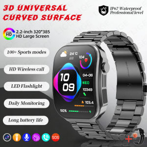 LIGE | LIGE New 2.2-inch AMOLED Screen Smart Watch Women LED Light Health Monitor Smartwatch Bluetooth Call Sports Fitness Ladies Watch